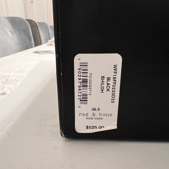 rag & bone Women's Shiloh Boots, Black, 6.5 Medium US - Picture 6 of 9